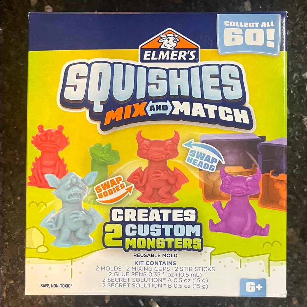 Squishies Mix and Match Monster Kit - Creates 2 Custom Monsters